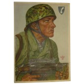 Postkarte- Unsere Luftlandetruppen W.Willrich - Feldwebel Arpke